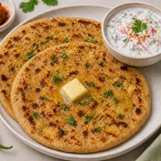 Aloo Paratha's with Raitha