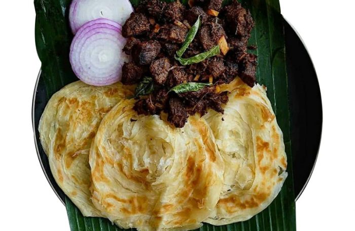 Lamb Pepper Fry and Malabar Paratha